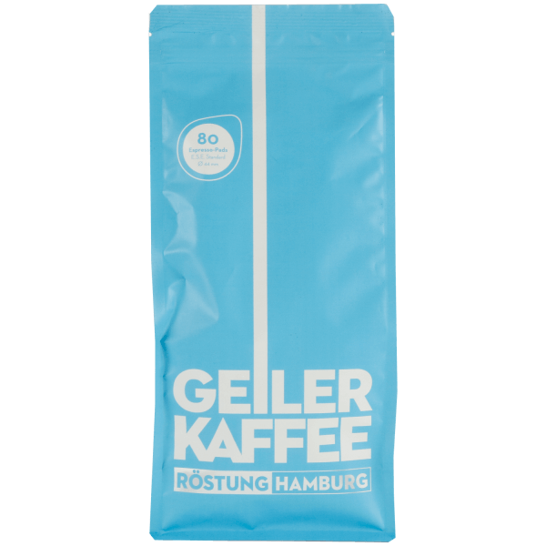 Geiler Kaffee Röstung Hamburg ESE Pads ohne Alu-Umverpackung 80 Stück
