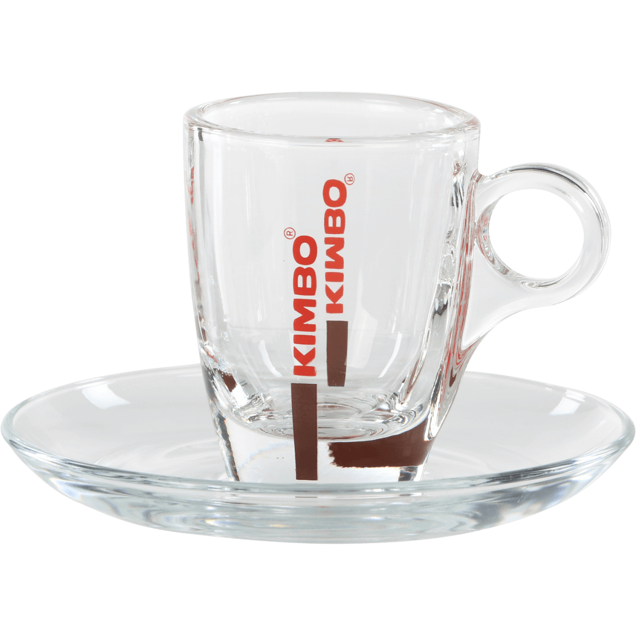 Kimbo Espresso Tasse aus Glas