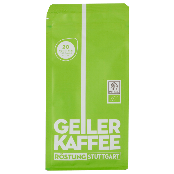 Geiler Kaffee Röstung Stuttgart BIO & FAIR ESE Pads 20 Stück